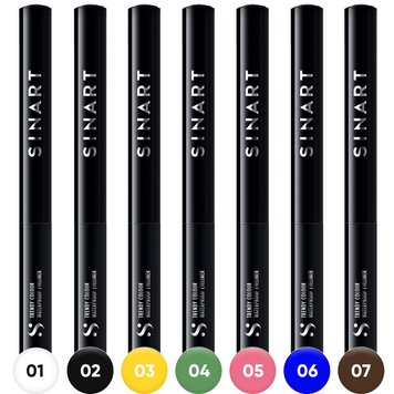 TRENDY COLOUR WATERPROOF EYELINER набір з 7-ми підводок для очей S1239 фото