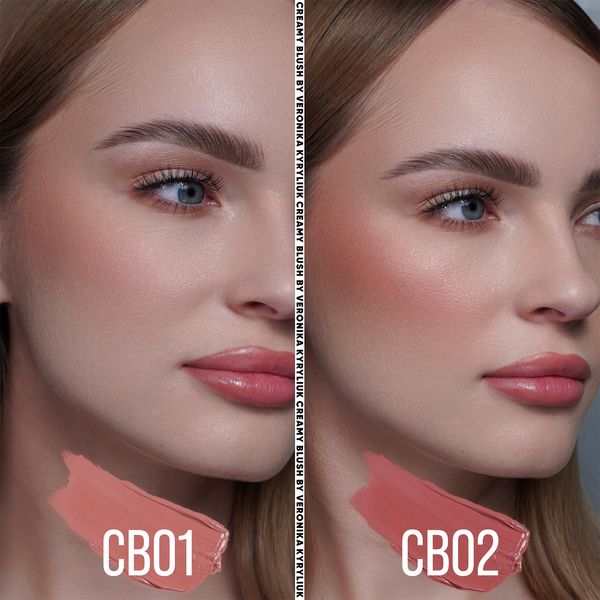 CB01 Creamy Blush by Veronika Kyryliuk кремові рум'яна для обличчя S1438 фото