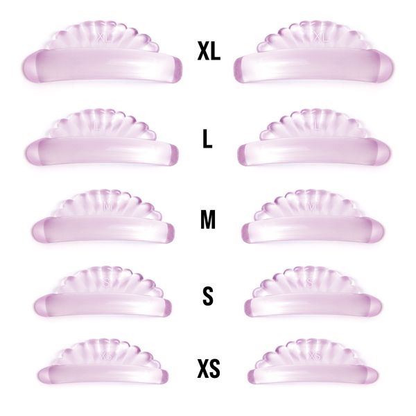 Silicone Curlers Pink Jelly rollers for curling eyelashes