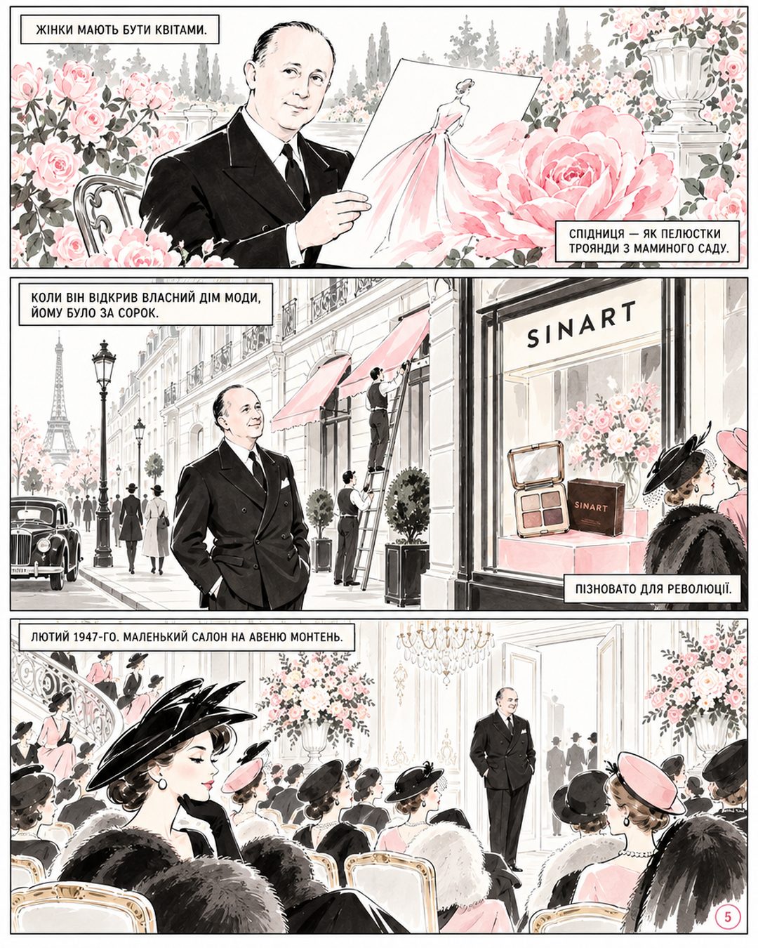 Комікс «Dior і New Look», сторінка 5